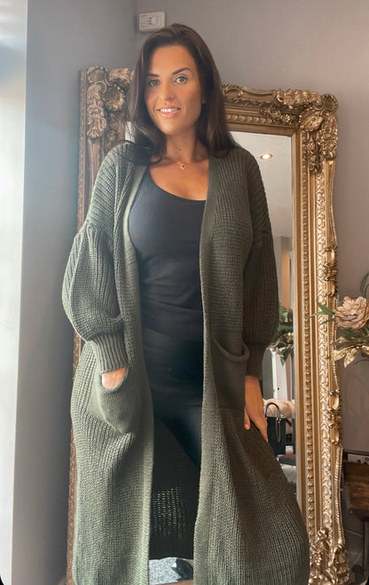 Baylie Khaki Cardigan